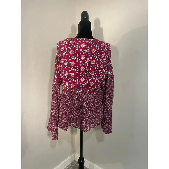 Free People Malia Babydoll Jacket in Berry Combo - Picture 10 of 13